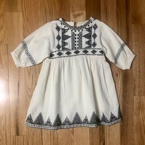 Zara embroidered dress